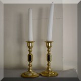 D57. Baldwin brass candlesticks. 7”h - $24 